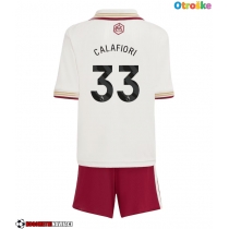 Otroške Nogometnih dresov Arsenal Riccardo Calafiori #33 Tretji 2025-26 Kratki rokavi (+ hlače)